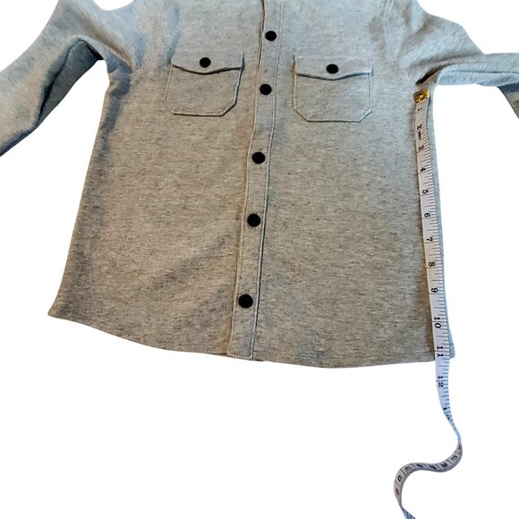 Boys Grey Long Sleeve Button-Up Shirt Size S (6/7) By Cat & Jacke asy care - Picture 5 of 6